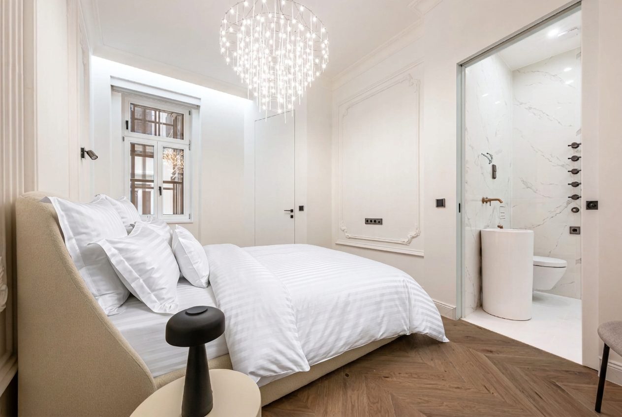Chambre et salle de bains attenante